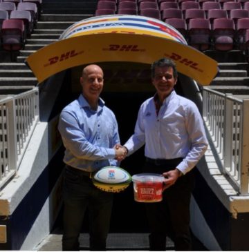 Greeting a new sponsor of the DHL Stormers.